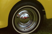 Bug reflecting a Corvette